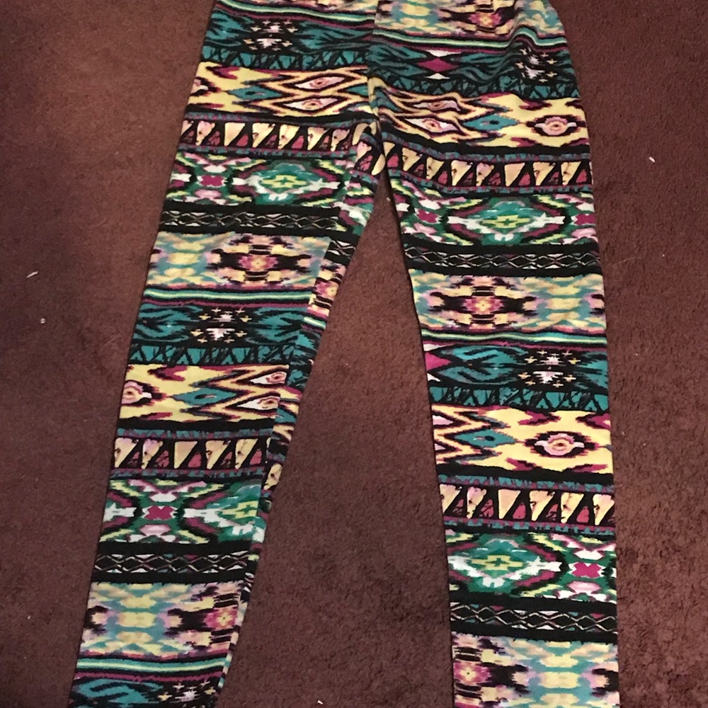 Aztec print leggings